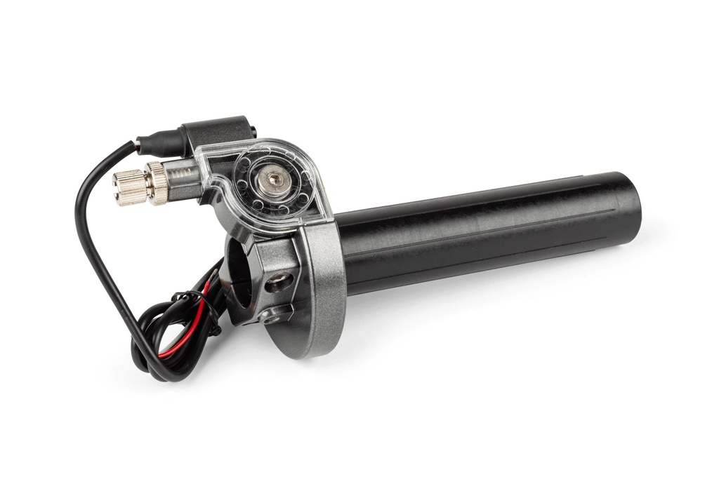 STAGE 6 SSP ADJUSTABLE QUICK-ACTION THROTTLE W. CABLE STEEL GRAY