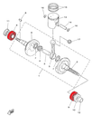 YAMAHA BALL BEARING, CRANK MAIN BWS