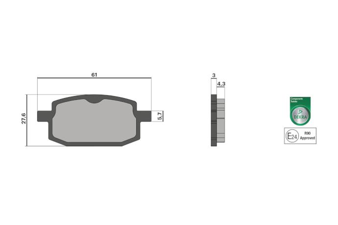 MALOSSI BRAKE PADS, BWS