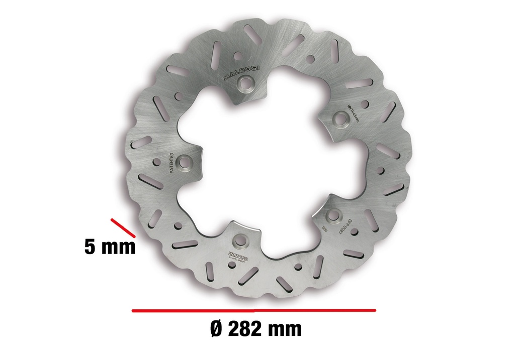 MALOSSI WHOOP DISC brake disc ext. Ø 282 - thickness 5mm