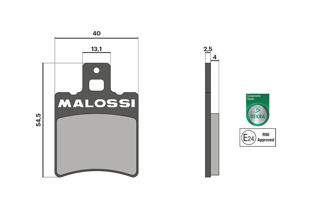 MALOSSI BRAKE PADS homologated