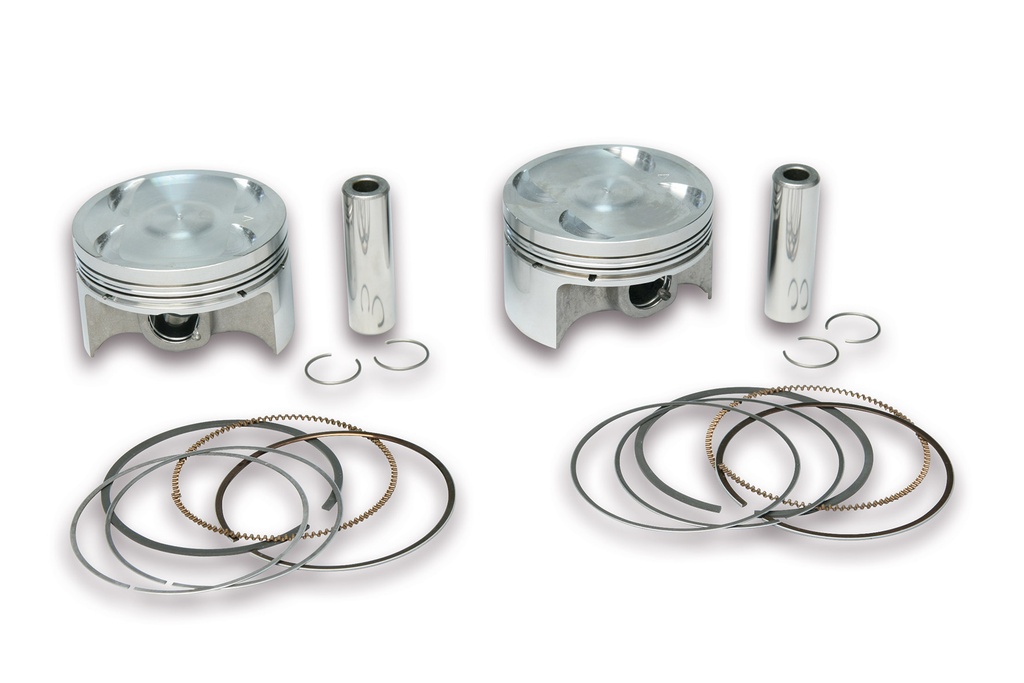 MALOSSI FORGED PAIR OF PISTONS Ø 66 0 pin Ø 15 rect./oil rings 3-for Original cylinder