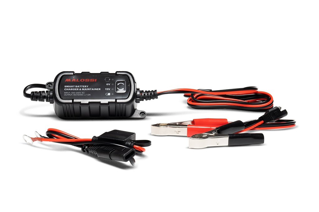 MALOSSI SMART BATTERY CHARGER & MANTAINER 6V/12V 1A FOR BATTERIES FROM 2 TO 20AH