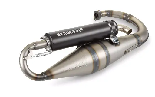 [S6-9116804/BK] STAGE6 PRO REPLICA MK2 EXHAUST BLACK VERTICAL