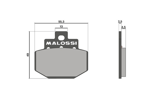 [6215015BB] MALOSSI BRAKE PADS (REAR)