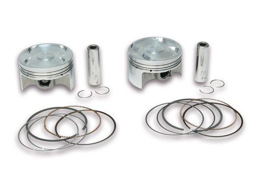 [3413706.20] MALOSSI FORGED PAIR O PISTONS OVERS Ø 66,2 pin Ø 15 rect./oil rings 3-for Original