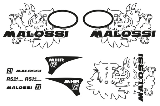 [3317672] MALOSSI KIT OF VESPA TROPHY STICKERS