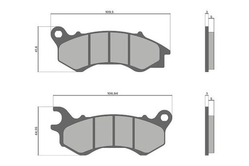 [6219250BB] MALOSSI BRAKE PADS