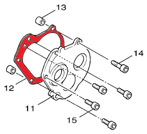 [5DA-E5461-10] YAMAHA GENUINE, GASKET, GEARCASE COVER